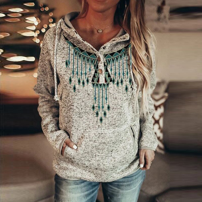 Christmas print hoodie