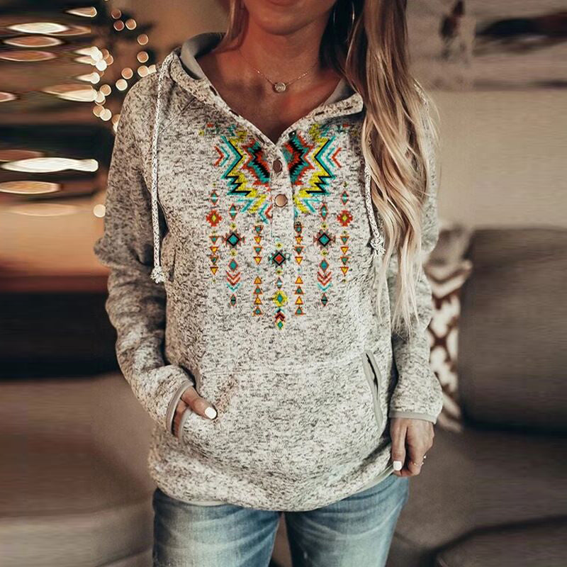 Christmas print hoodie