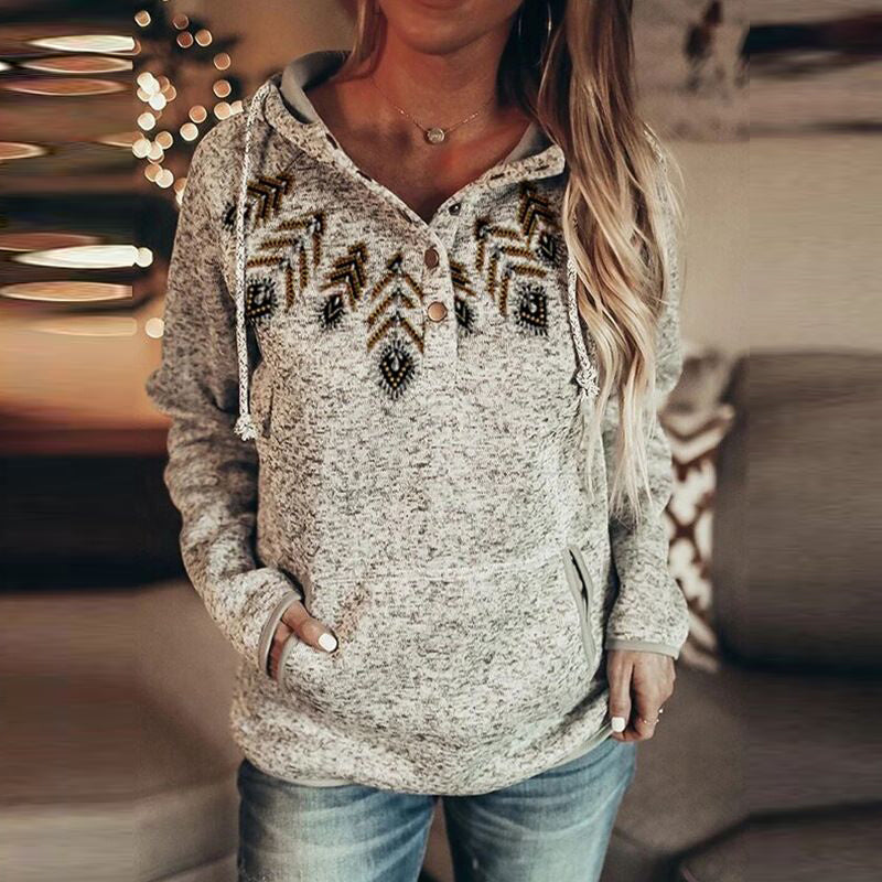 Christmas print hoodie