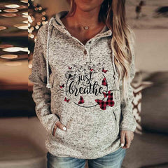 Christmas print hoodie