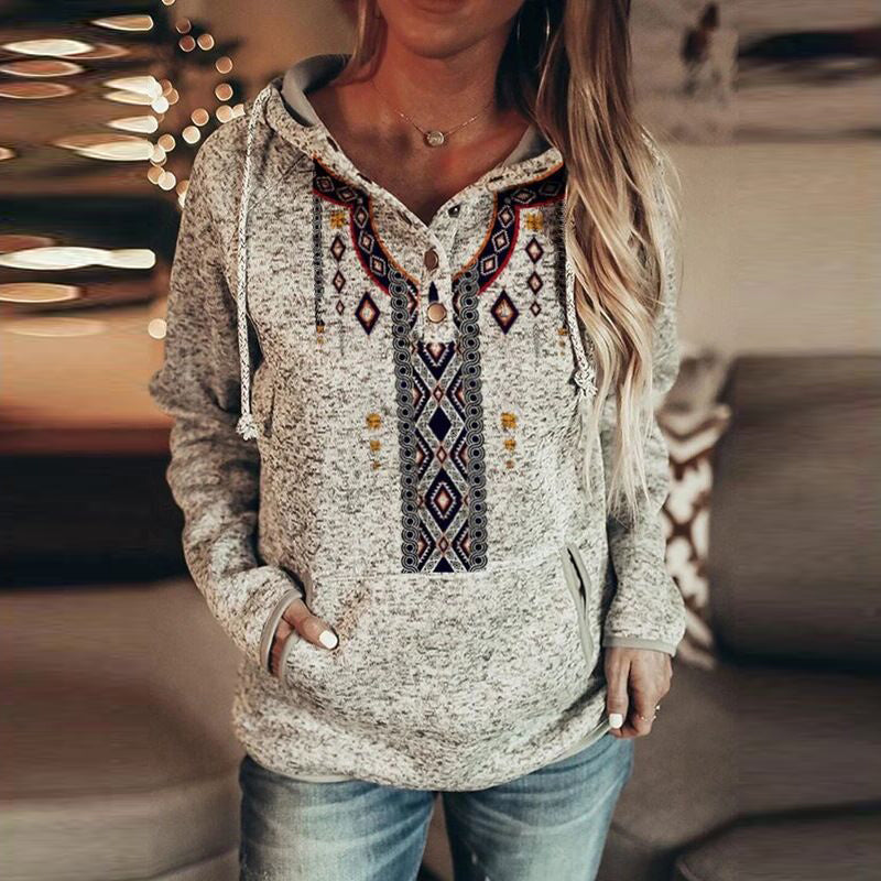 Christmas print hoodie