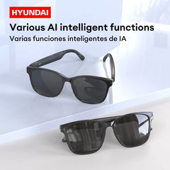 Choice HYUNDAI HY-C8 AI Glasses Earphones With Camera Automatic voice translation Smart glasses Multi-function keys For Sports