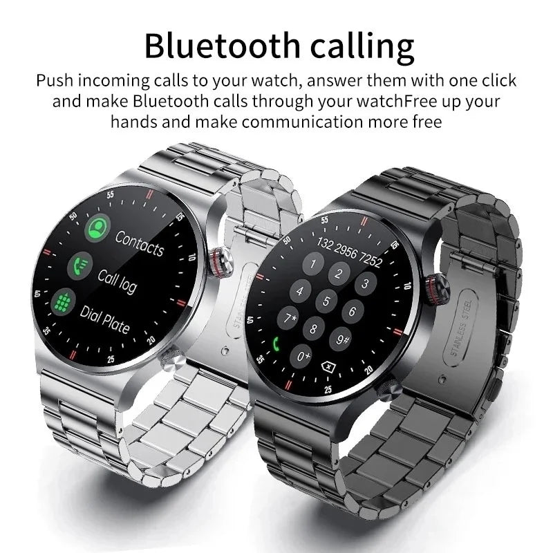 2024 NEW ECG+PPG Business Smart Watch Men Bluetooth Call Health Sleep Monitoring Multiple Sports Mode Waterproof Smartwatch