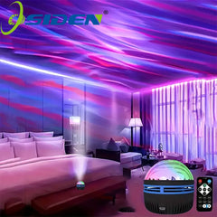 USB Northern Lights Northern Galaxy Light with Remote Control For Room Home Decorations led Light Projector Bedroom Ambient Ligh