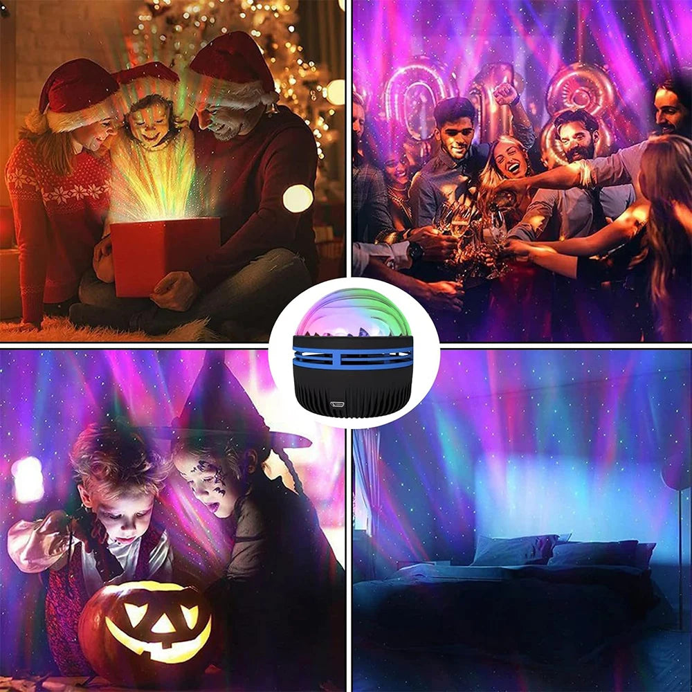 USB Northern Lights Northern Galaxy Light with Remote Control For Room Home Decorations led Light Projector Bedroom Ambient Ligh