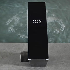 Digital Temperature Display Bathroom Basin Faucet Intelligent LED Deck Mounted Washbasin Hot Cold Water Mixer Sink Tap