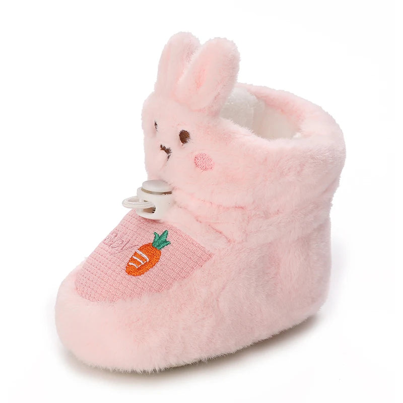 Winter Warm Fashion Cotton Shoes for Boys and Girls Snow Boots Soft and Comfortable Cartoon Casual Sneakers