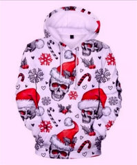 Christmas Cat Digital Printing Men's Hoodie